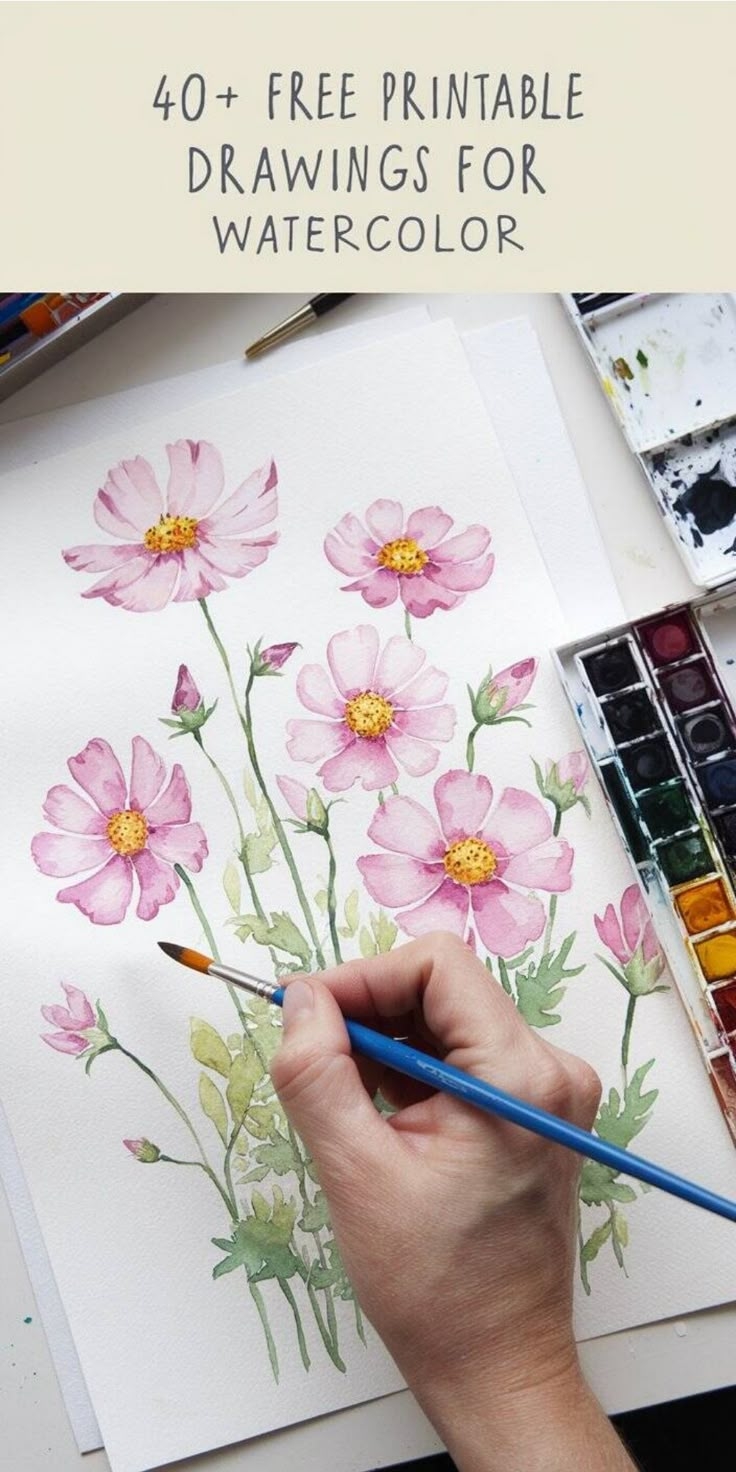 Download 40 Free Watercolor Printable Templates Download 40 Free Watercolor Printable Templates