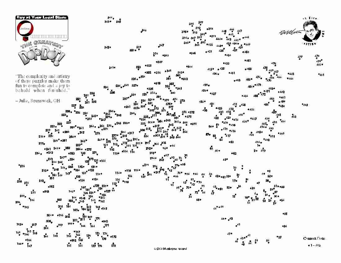 Downloadable Dot to Dot Puzzles Downloadable Dot to Dot Puzzles