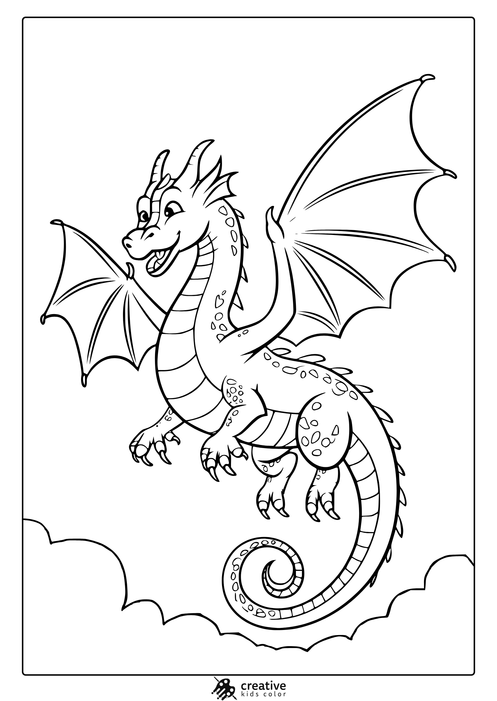 printable coloring pages of dragons