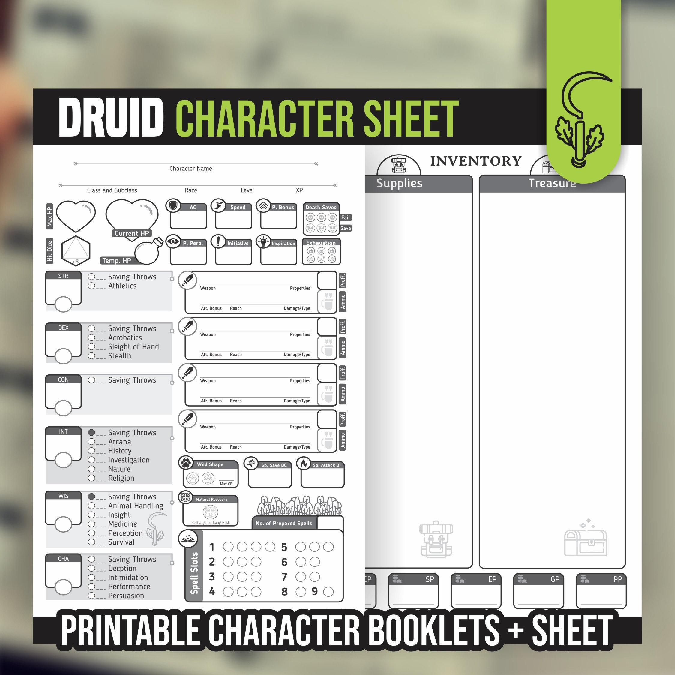 printable d&d character sheet