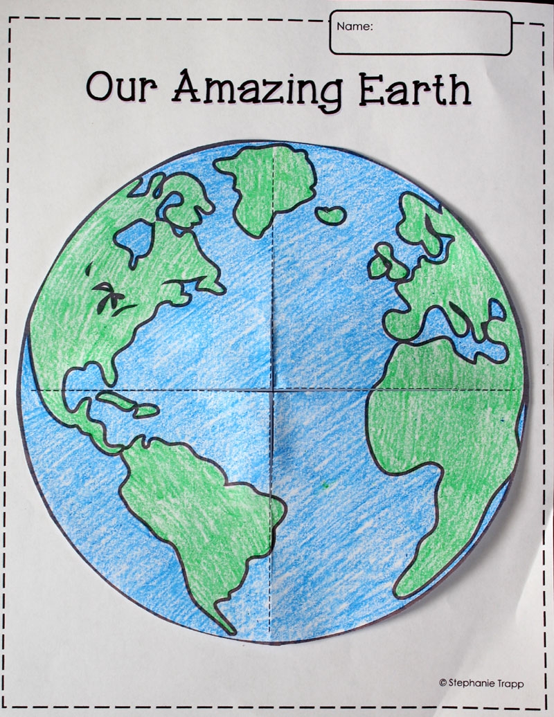 Earth Lift the Flap Printable Template FREEBIE Primary Theme Park Earth Lift the Flap Printable Template FREEBIE Primary Theme Park