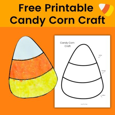 Easy Candy Corn Craft with Free Printable Template Simply Full Of Delight