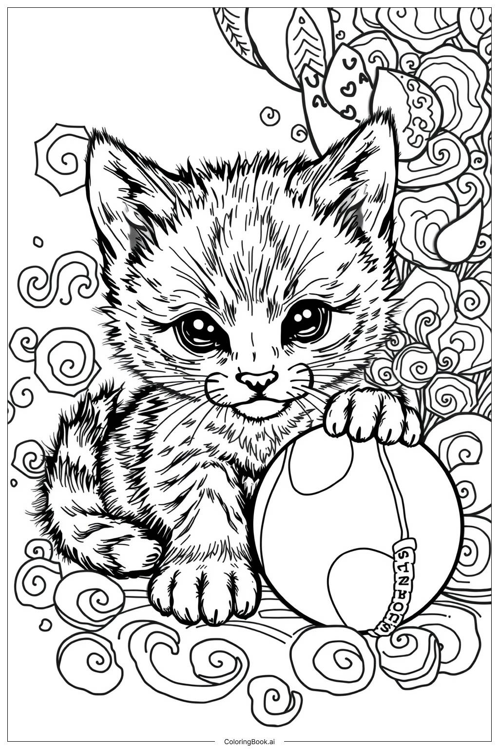 Easy Cute Kitten Sleeping Coloring Page Free PDF PNG Printable  Easy Cute Kitten Sleeping Coloring Page Free PDF PNG Printable