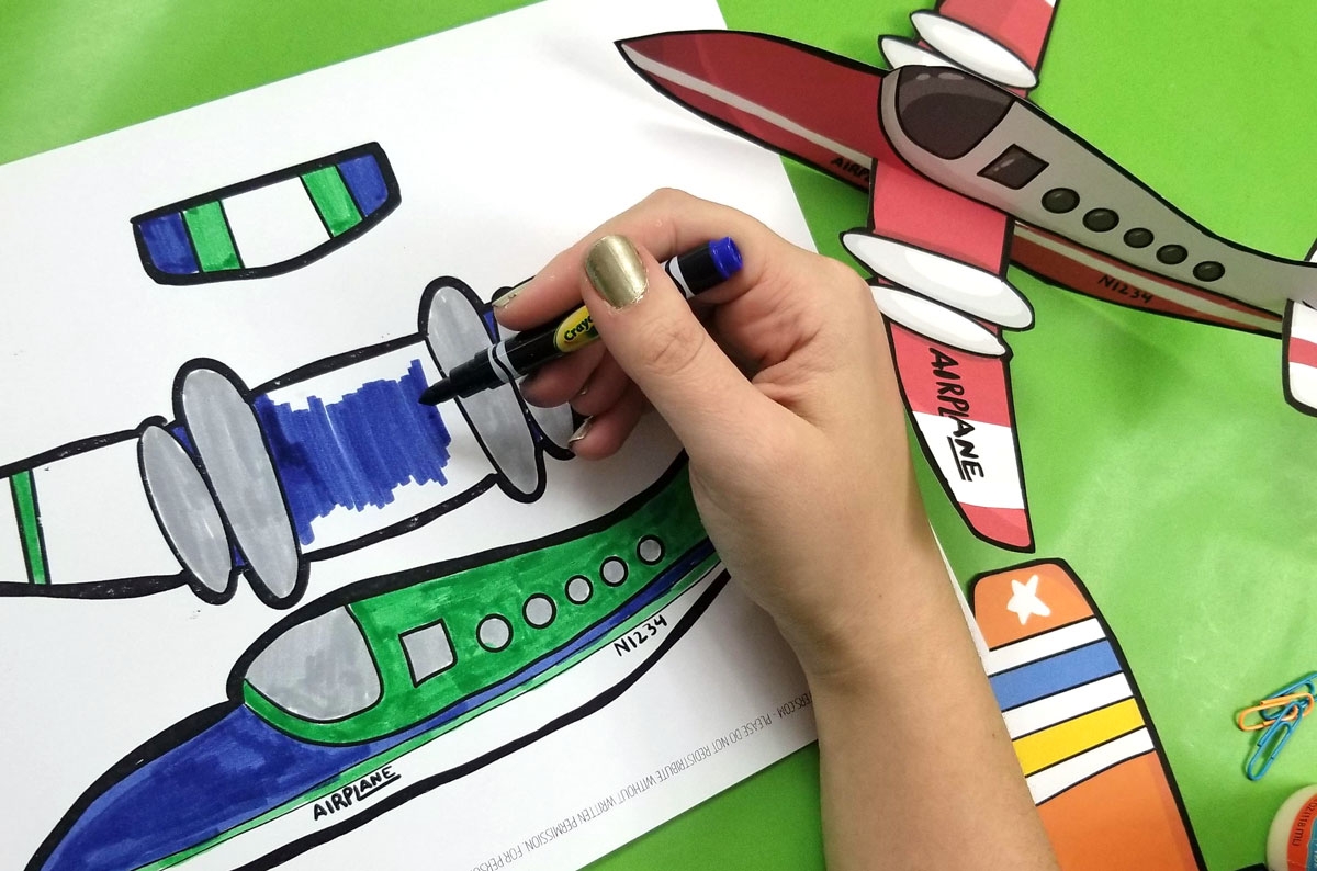 Easy Paper Airplane Templates To Print Color Craft And Fly Easy Paper Airplane Templates To Print Color Craft And Fly