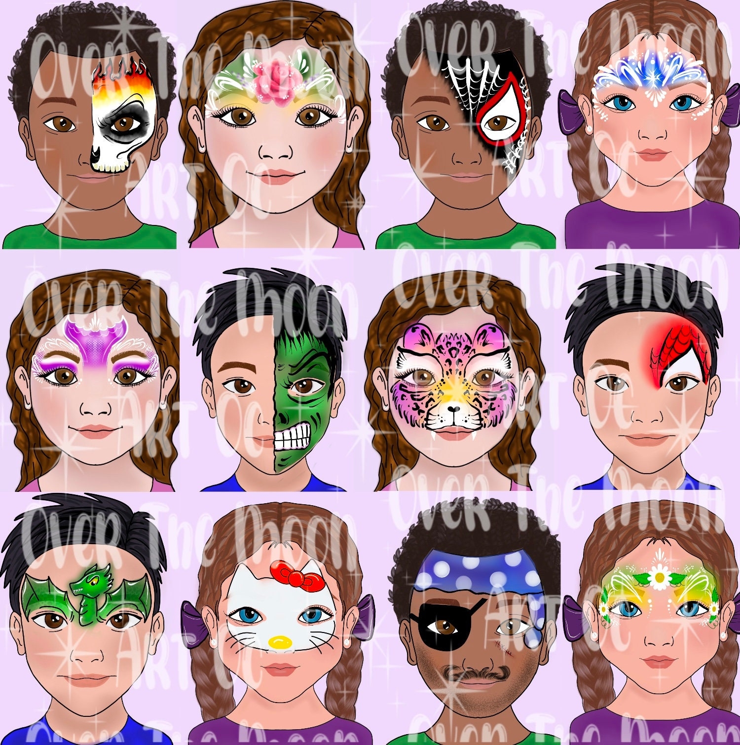 Face Paint Menu Board Easy Face Painting Ideas Board Etsy Face Paint Menu Board Easy Face Painting Ideas Board Etsy