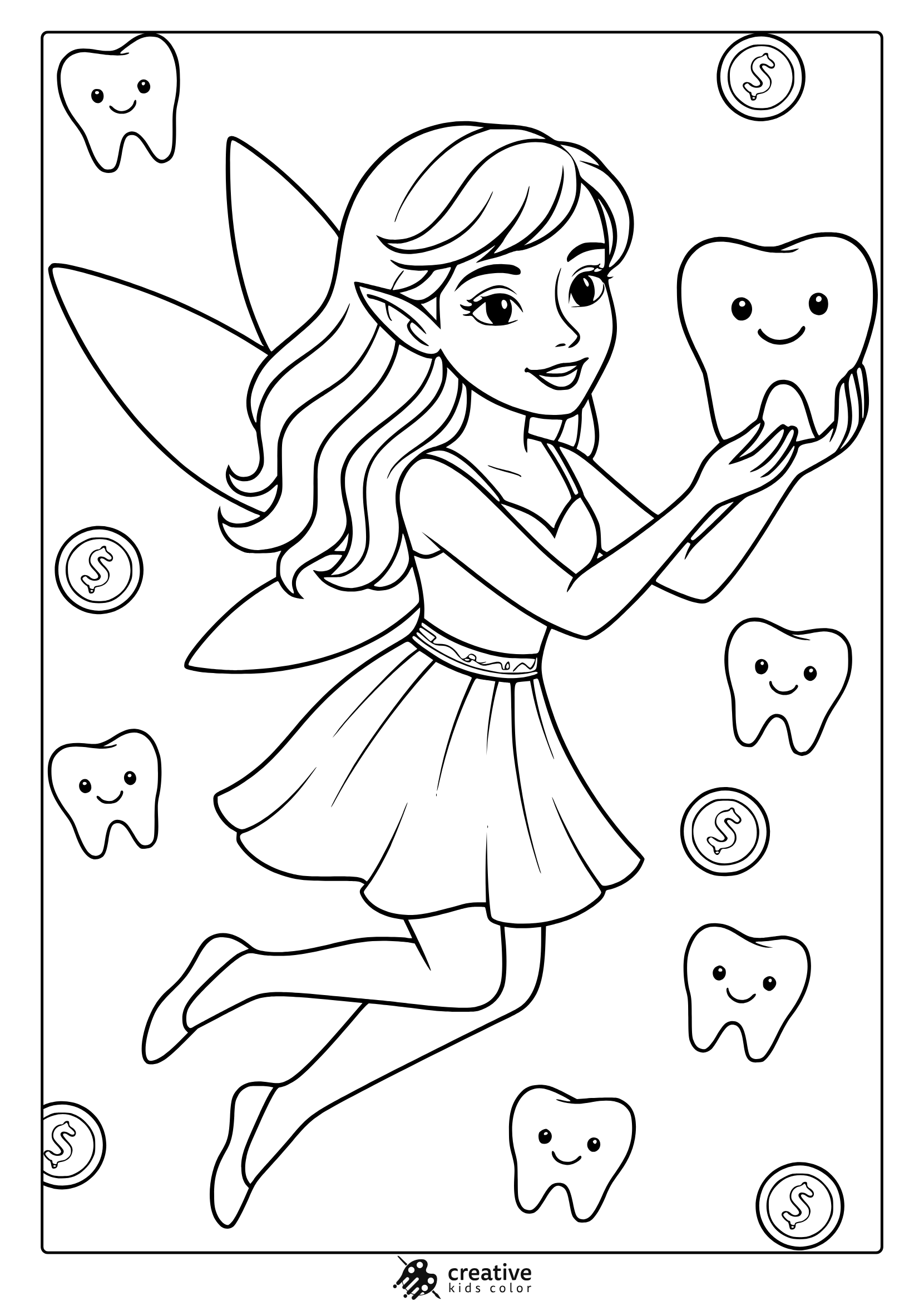 Fairy Coloring Pages Free Printable PDFs 