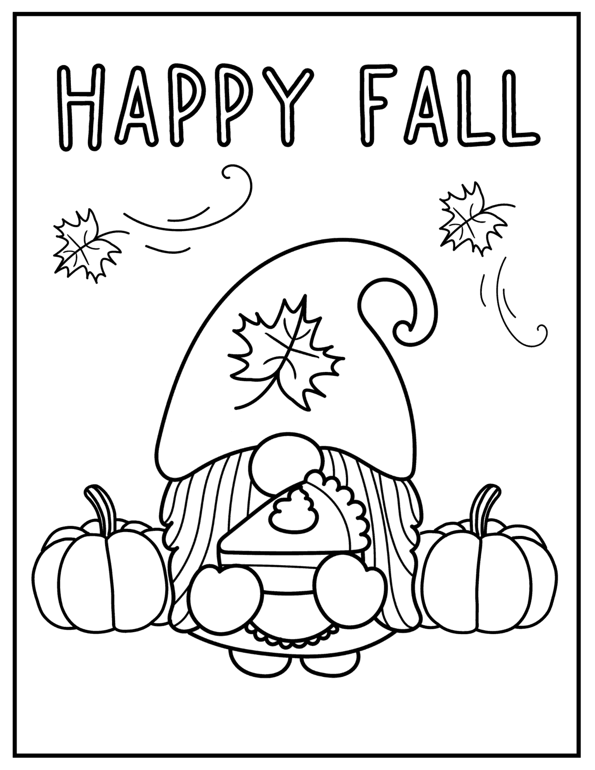 free fall coloring pages printable