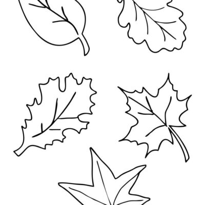 Fall Leaf Printables Printable Party Favors