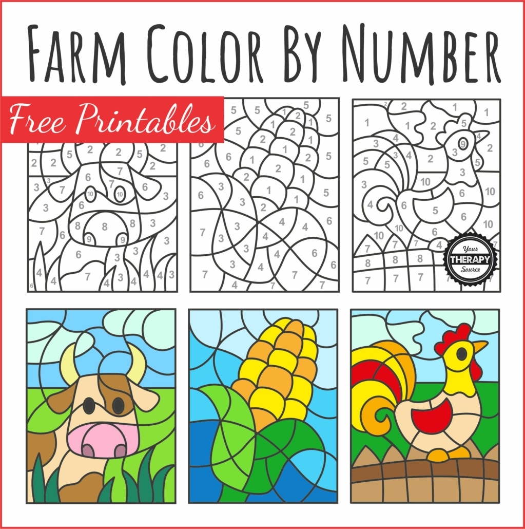 free printable color by numbers