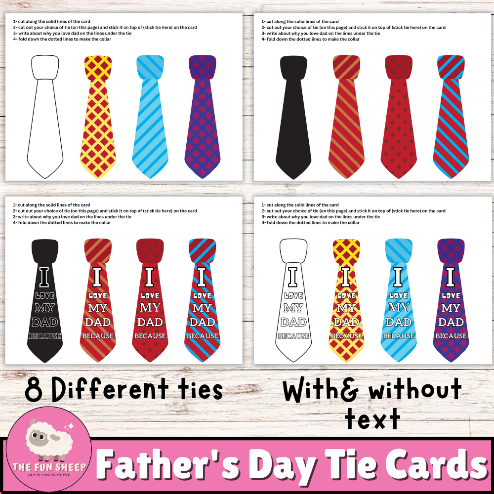 tie printable template