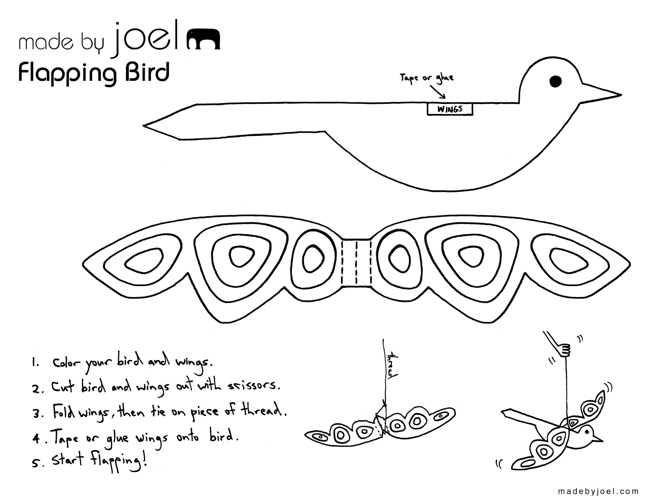 bird template printable