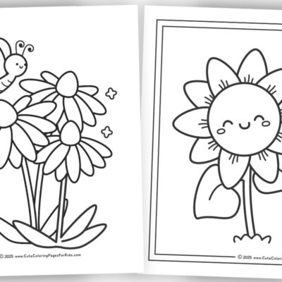 Flower Coloring Pages Free Printable PDFs Cute Coloring Pages For Kids