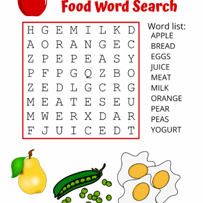 Food Word Search Free Printable Puzzles Free Printables Monograms Design Tools Patterns DIY Projects