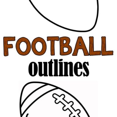Football Outline Free Printable Football Shape Templates