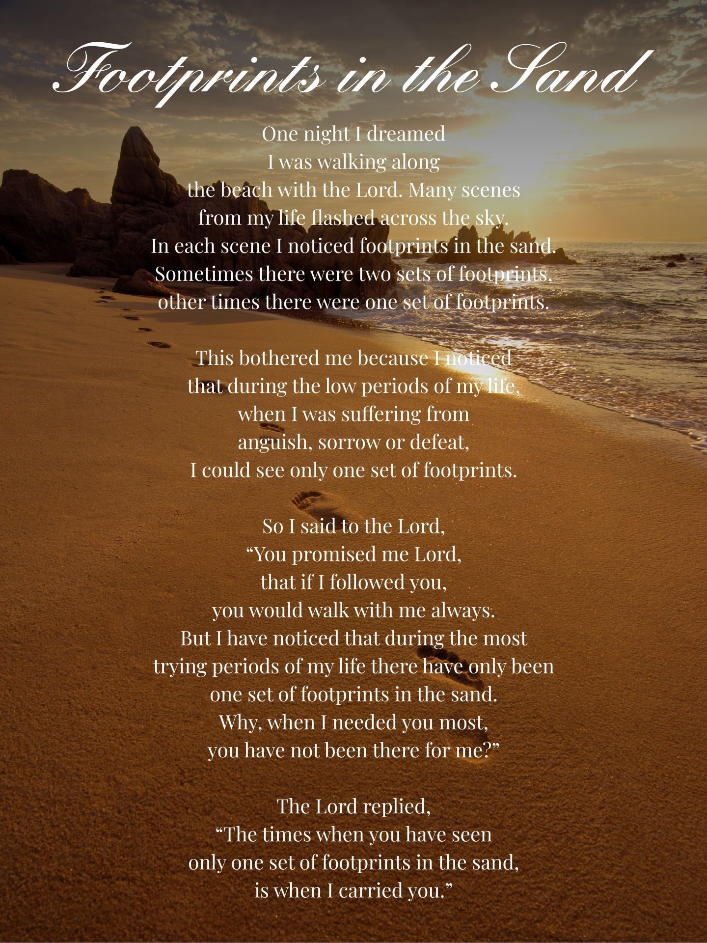 Footprints In The Sand 10 Free PDF Printables Printablee Footprints In The Sand 10 Free PDF Printables Printablee