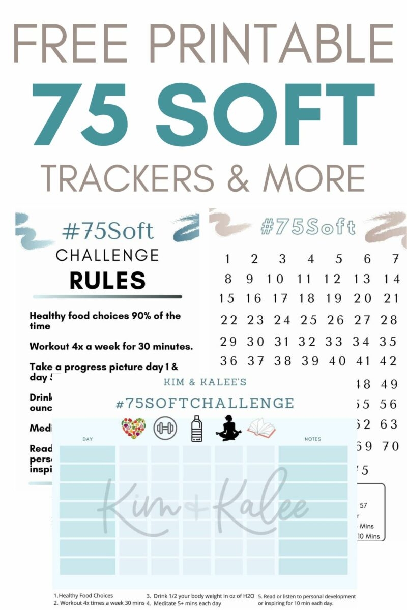 Free 75 Soft Printable Calendar Worksheet Template 75 Soft Challenge