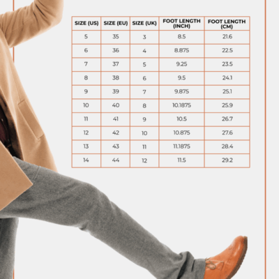 Free Adult Foot Size Chart Template To Edit Online