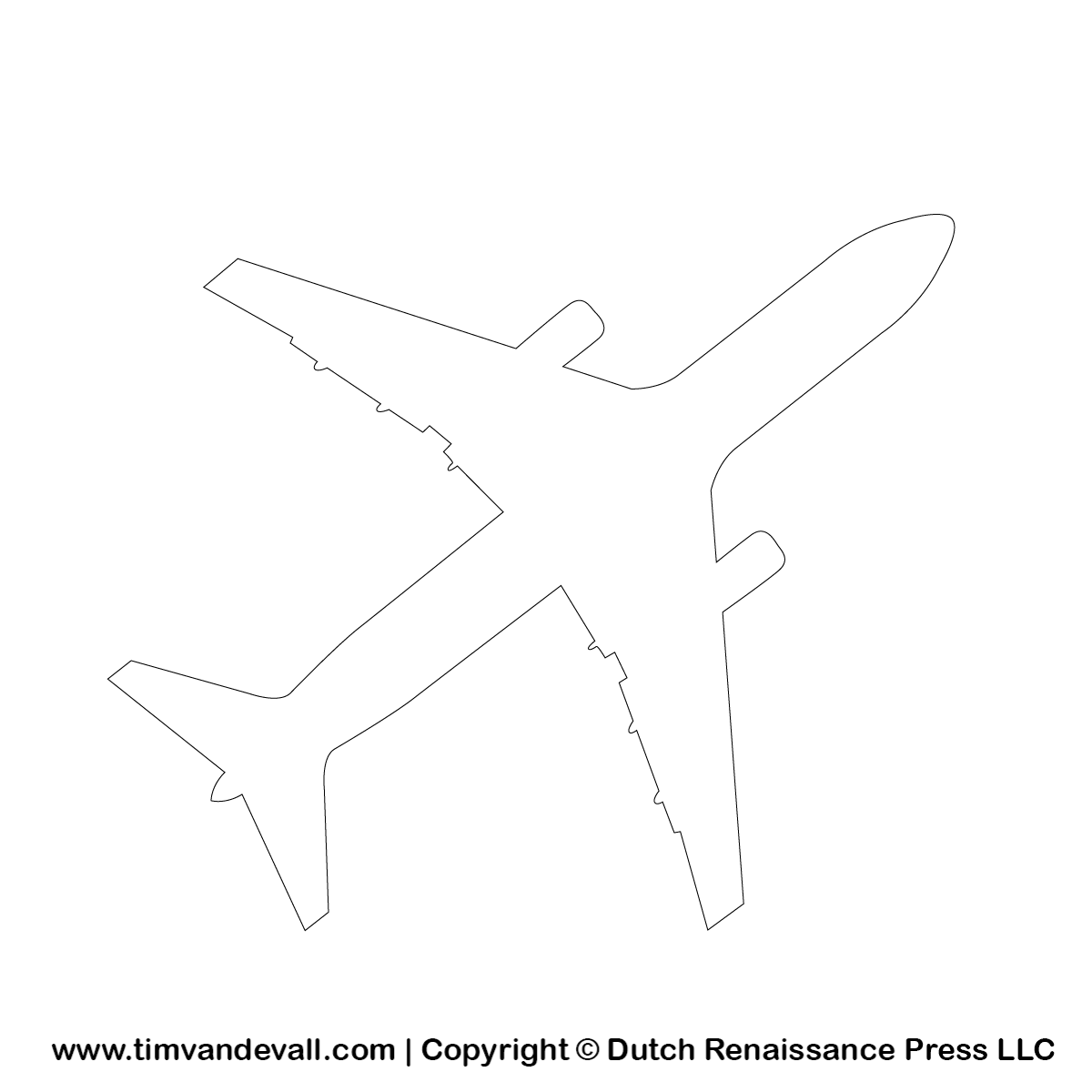 aeroplane template printable