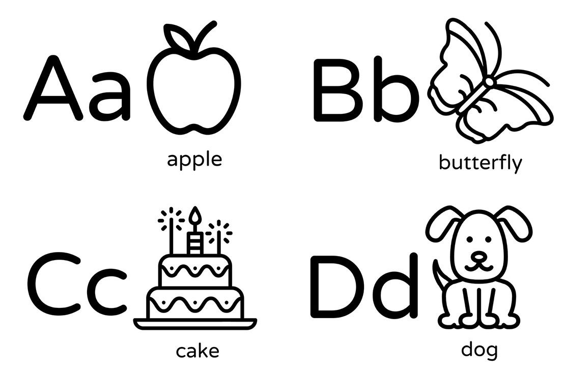 alphabet coloring book printable