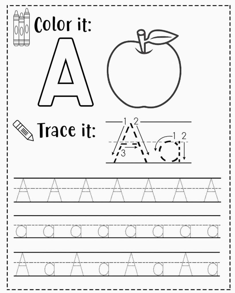 tracing letters of the alphabet free printables