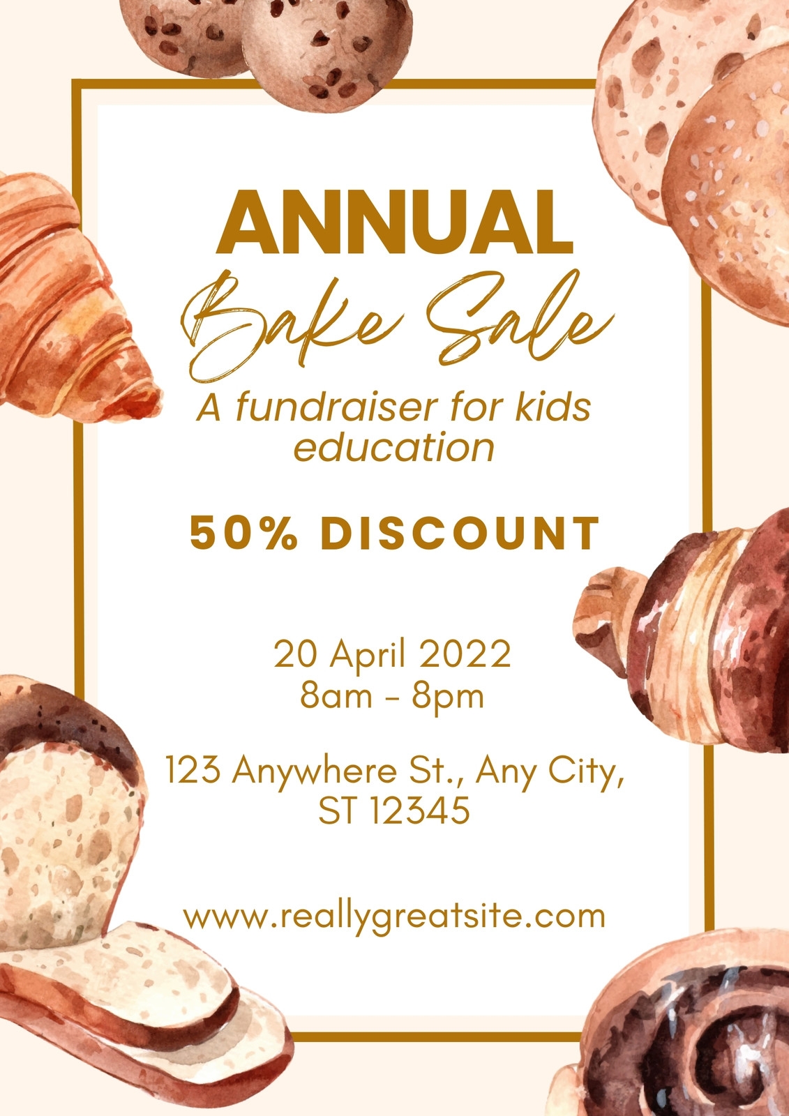 Free And Customizable Bake Sale Templates Canva Free And Customizable Bake Sale Templates Canva
