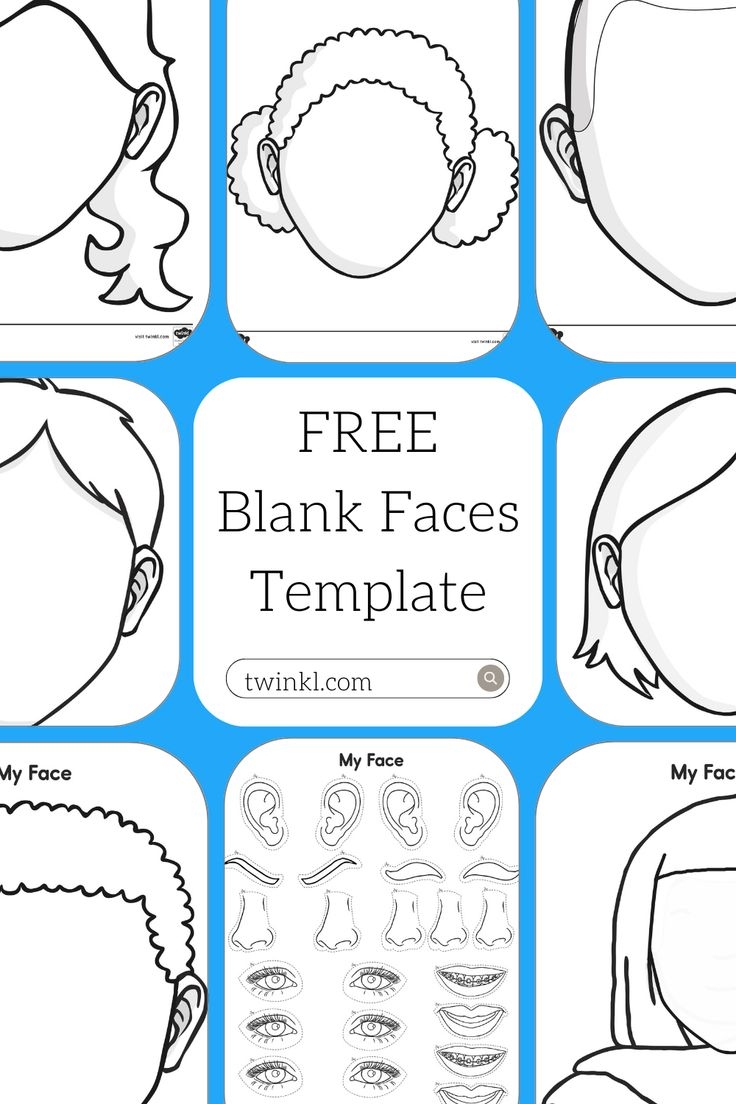 blank face template printable