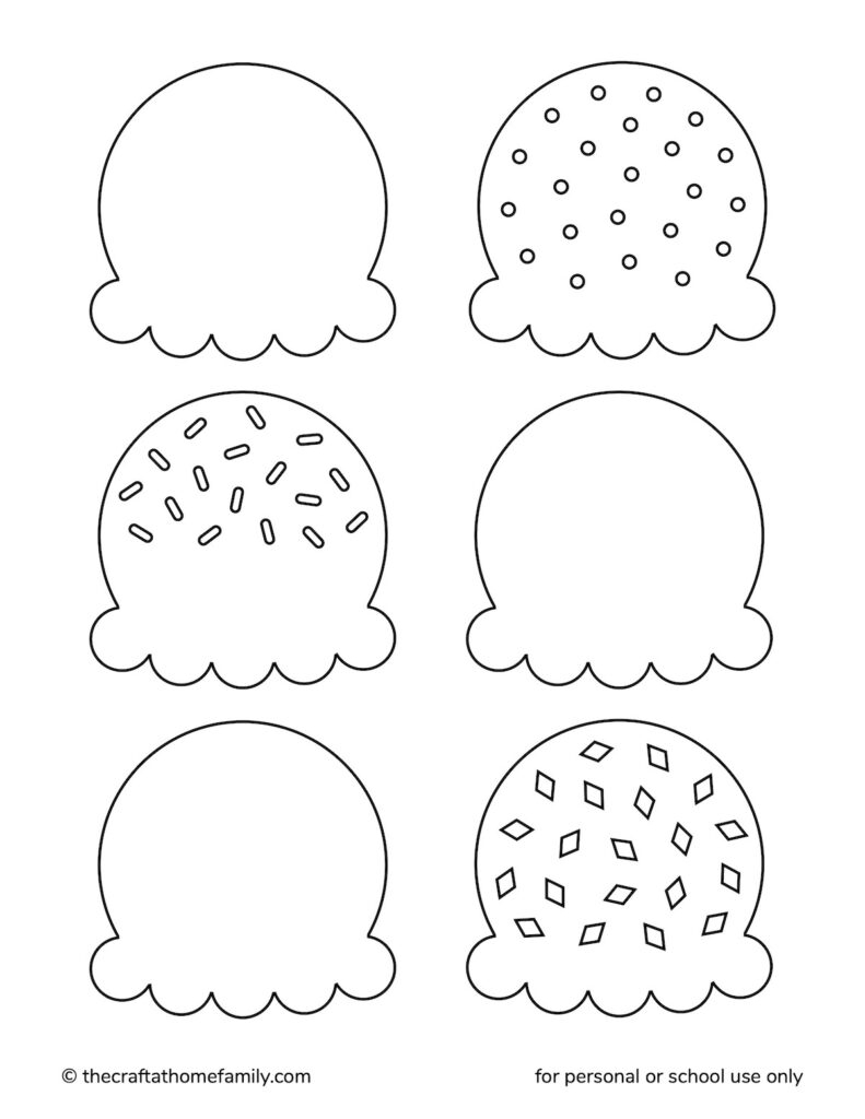 Free Build An Ice Cream Cone Printable The Craft at Home Family