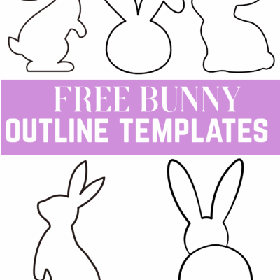 Free Bunny Outlines Printable Templates Crafty Morning