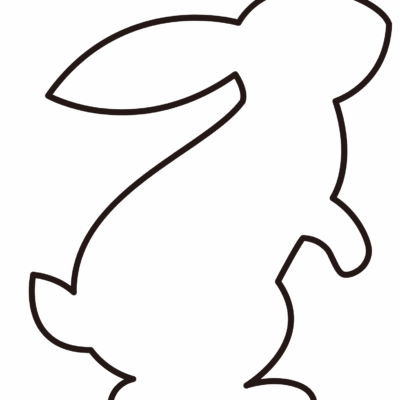 Free Bunny Outlines Printable Templates Crafty Morning