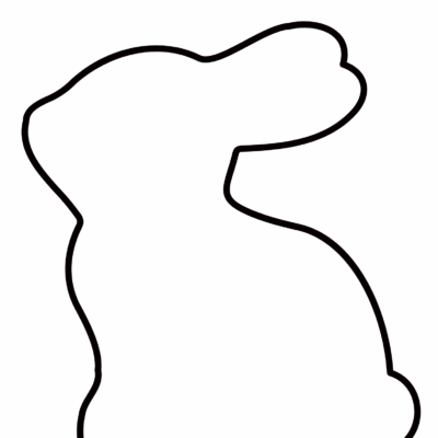 Free Bunny Outlines Printable Templates Crafty Morning