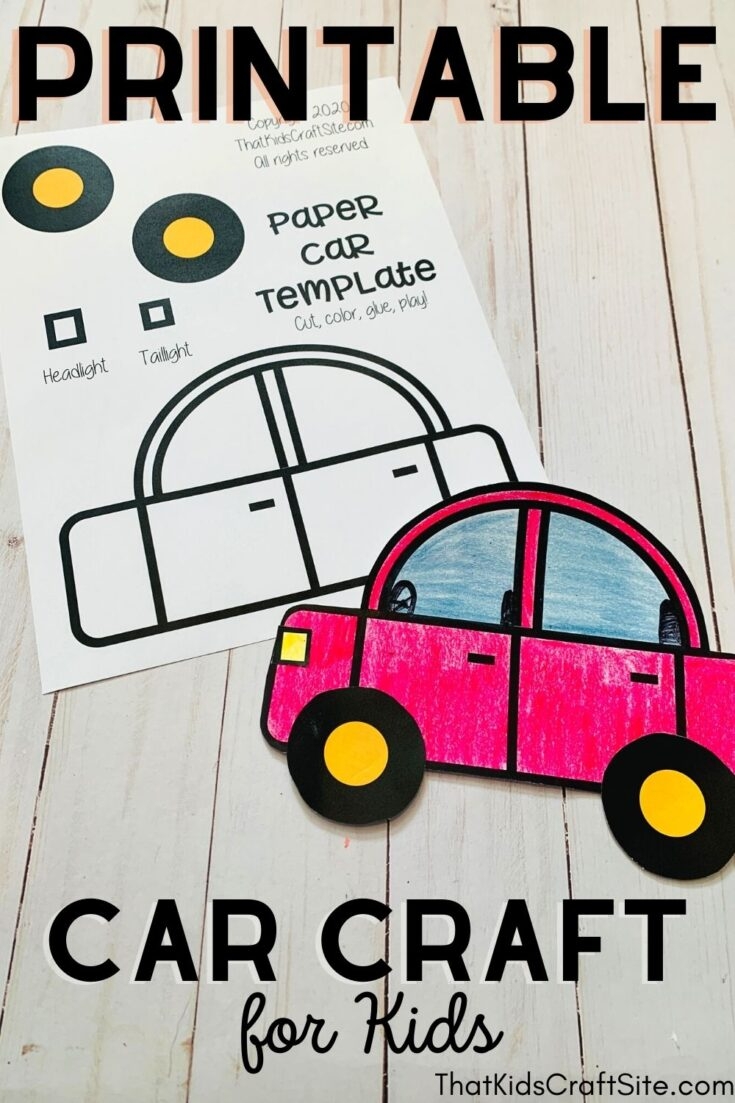 car template printable