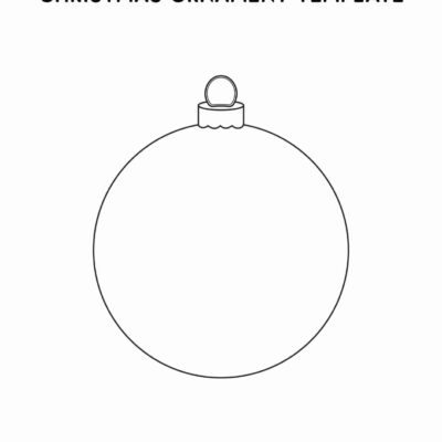 Free Christmas Ornament Template Printables Outlines Crazy Laura