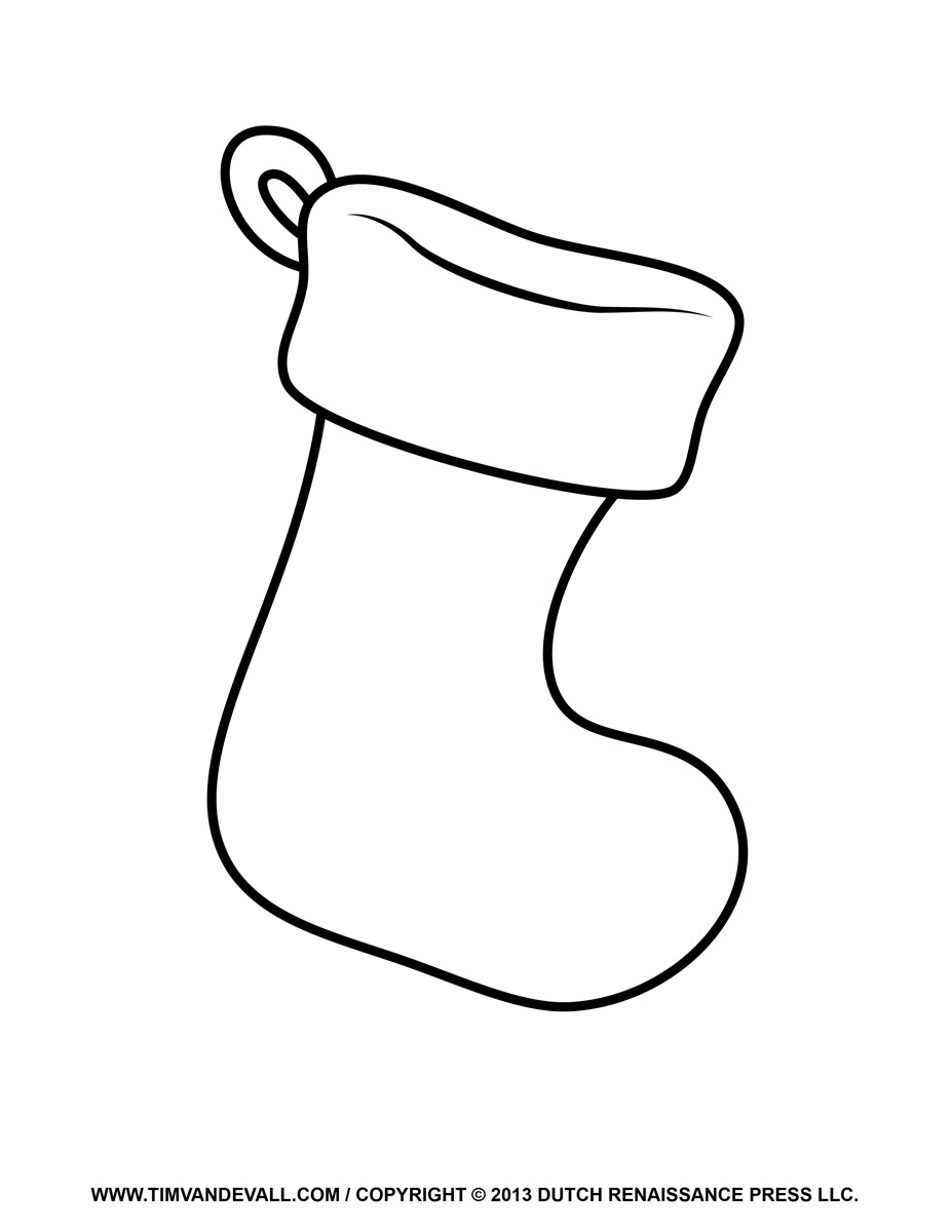 stocking template printable