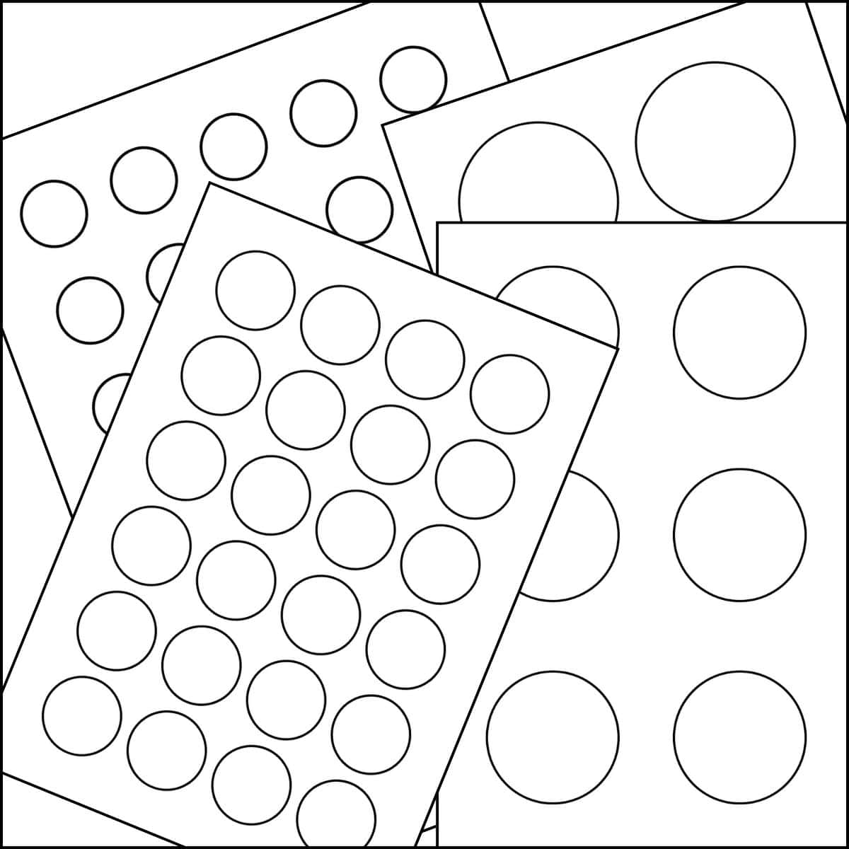 Free Circle Template Printable 12 Different Sizes The Pink Craft Box Free Circle Template Printable 12 Different Sizes The Pink Craft Box