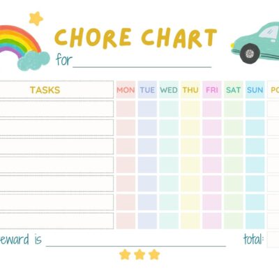 Free Customizable Chore Chart Templates To Print Canva