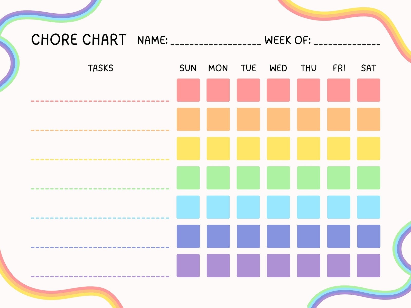 free editable printable chore charts with pictures free editable printable chore charts with pictures