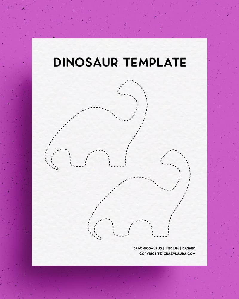 Free Dinosaur Template Printable Stencil For 2025 Crazy Laura