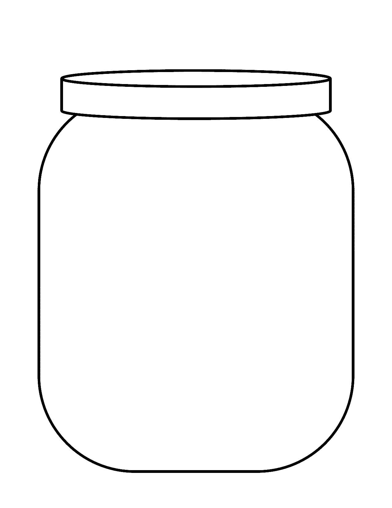 jar template printable jar template printable