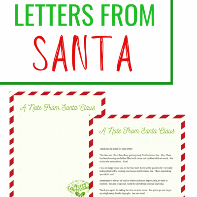 Free Editable Letter From Santa Template Cassie Smallwood
