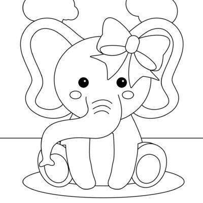 Free Elephant Coloring Pages With Full Book Skip To My Lou