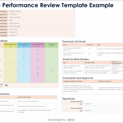 Free Employee Performance Review Templates