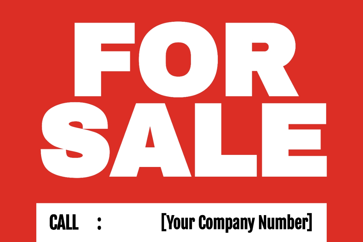 for sale sign printable