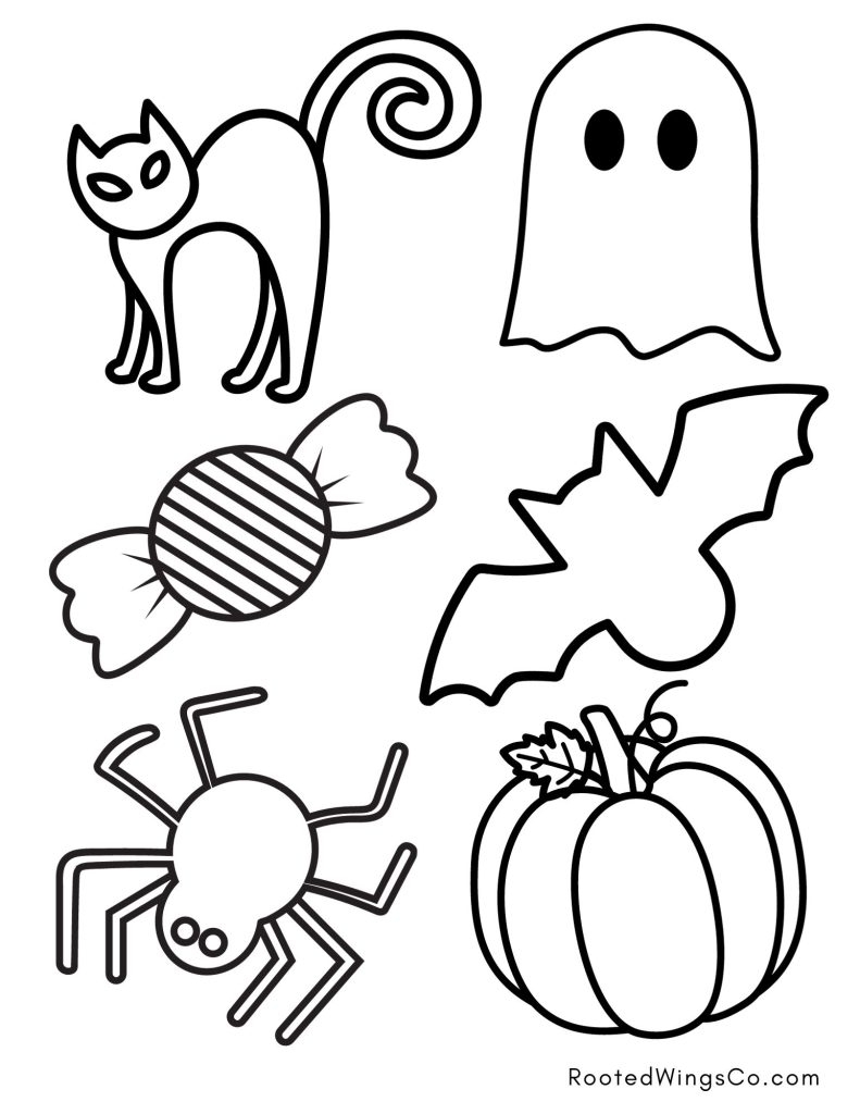 halloween printables coloring pages