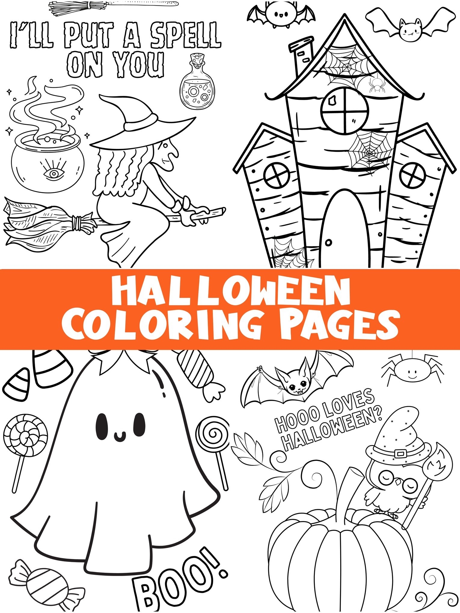 halloween coloring page printable halloween coloring page printable