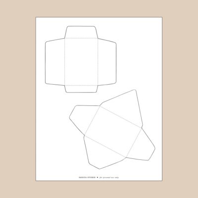 Free Mini Envelope Template Printable Sarica Studio