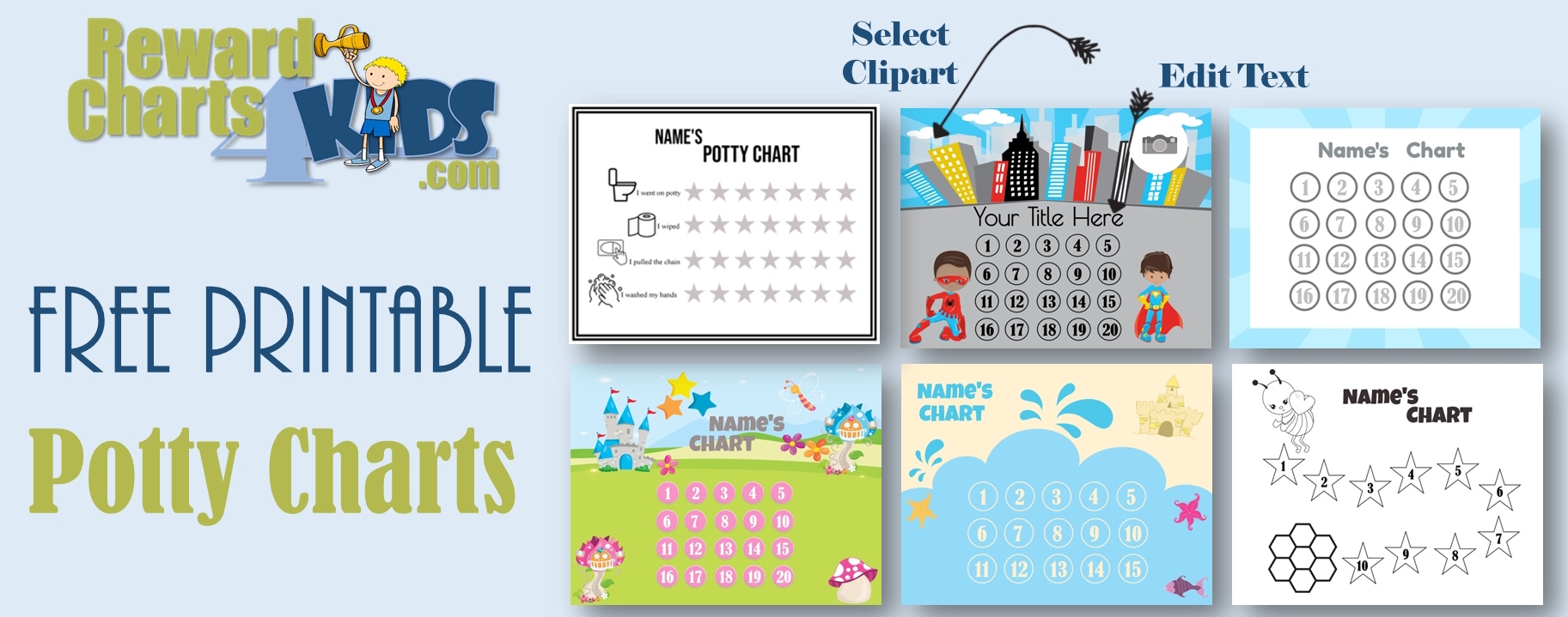printable potty training chart