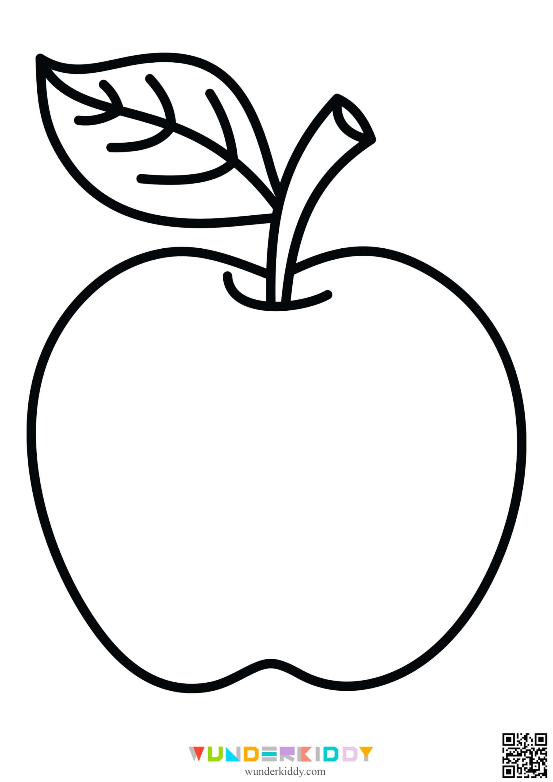 printable apple template