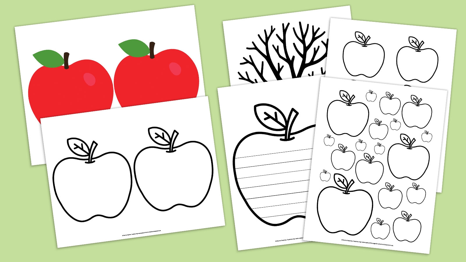 apple template free printable