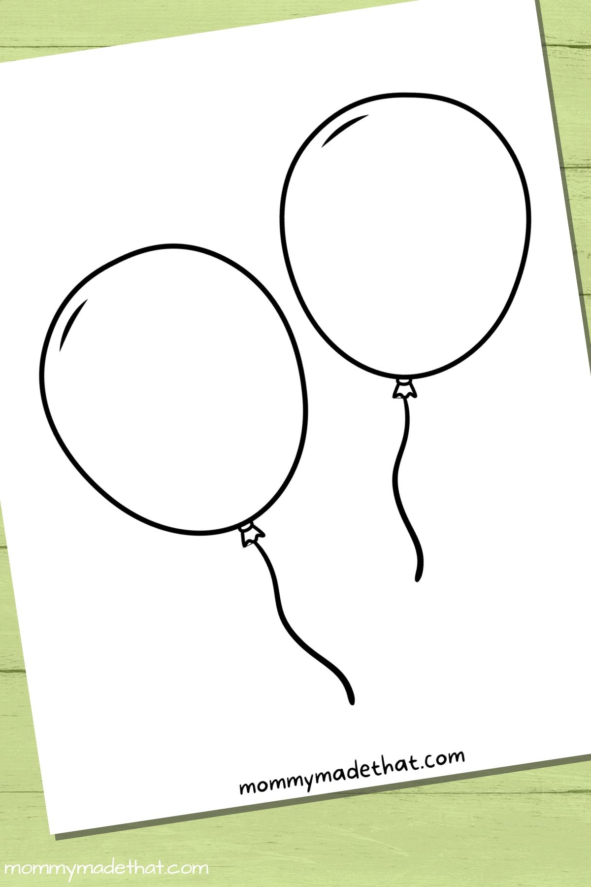 Free Printable Balloon Templates Different Sizes  Free Printable Balloon Templates Different Sizes