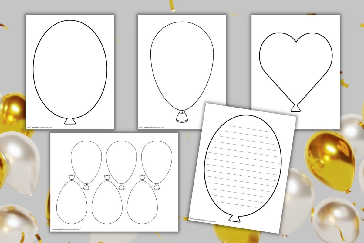 Free Printable Balloon Templates For Crafts Free Printable Balloon Templates For Crafts